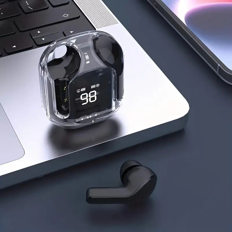 V20 Bluetooth Kulaklık  Yeni Şeffaf Kasa Tasarım